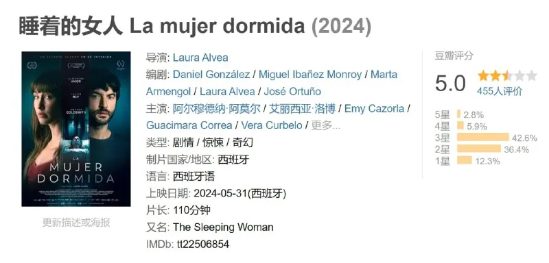 睡着的女人Lamujerdormida（2024）