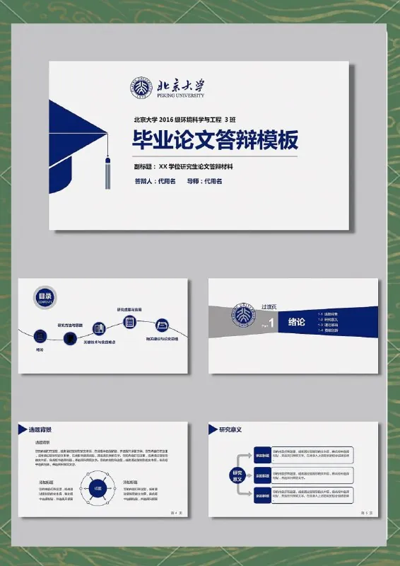精选10套毕业答辩ppt