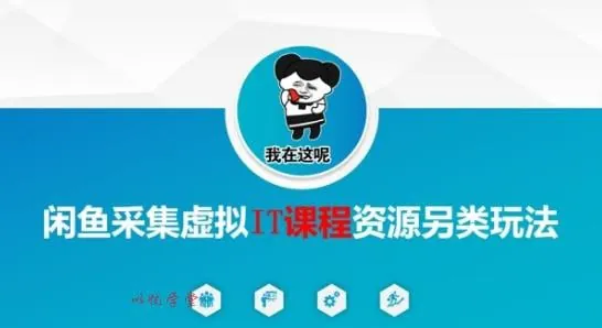 闲鱼采集虚拟IT课程资源另类玩法，干货满满